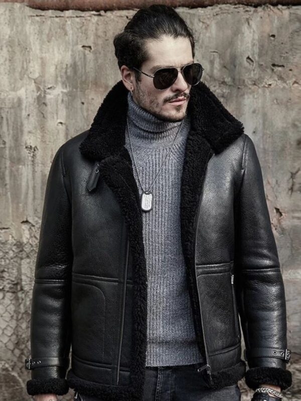 Jacob SF Shearling Fur Bomber Jacket