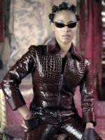 Jada Pinkett The Matrix 4 Niobe Red Leather Jacket