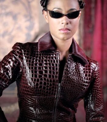 Jada Pinkett The Matrix 4 Niobe Red Leather Jacket