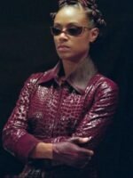 Jada Pinkett The Matrix 4 Niobe Red Leather Jacket