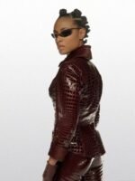 Jada Pinkett The Matrix 4 Niobe Red Leather Jacket