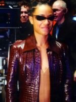 Jada Pinkett The Matrix 4 Niobe Red Leather Jacket