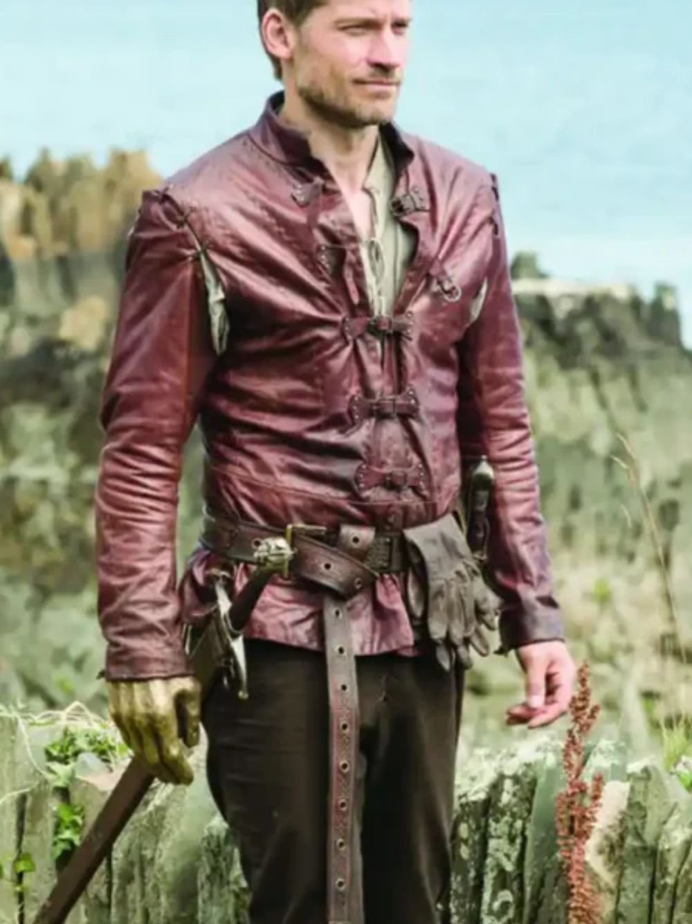 Jaime Lannister Game Of Thrones Brown Belted Jacket Jaime Lannister Game Of Thrones Brown Belted Jacket