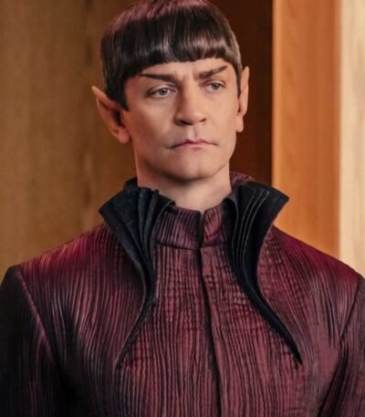James Frain Star Trek Discovery Maroon Coat