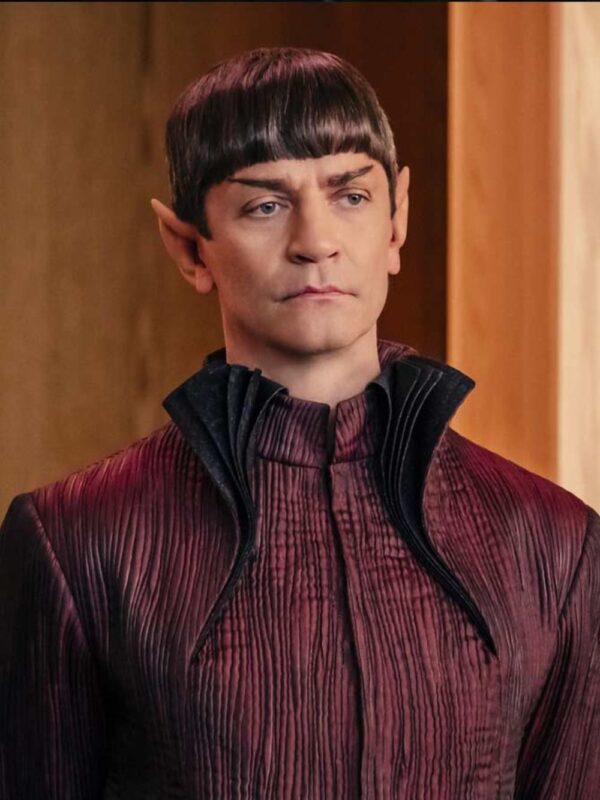 James Frain Star Trek Discovery Maroon Coat