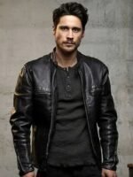 James Queen of The South Black Leather Jacket