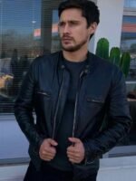 James Queen of The South Black Leather Jacket