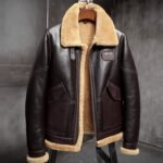 James Shearling Aviator B3 Leather Jacket