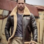 James Shearling Aviator B3 Leather Jacket