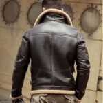 James Shearling Aviator B3 Leather Jacket