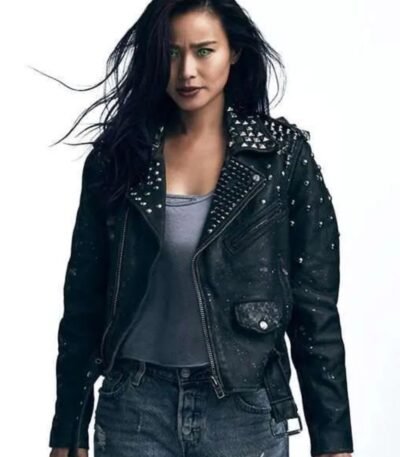 Jamie Chung The Gifted Blink Leather Biker Jacket