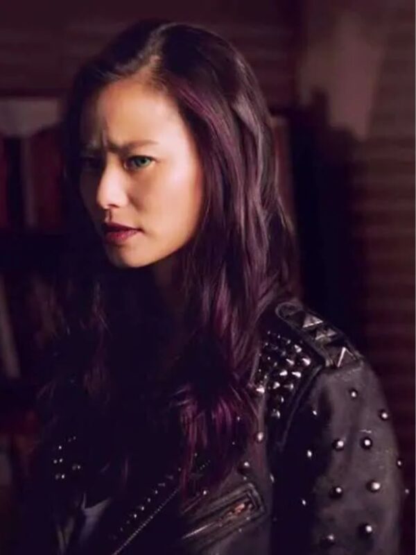 Jamie Chung The Gifted Blink Leather Biker Jacket