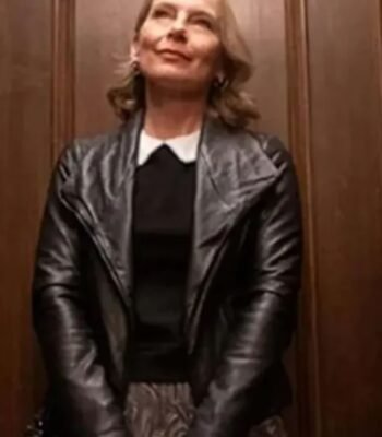 Jan Only Murders in the Building Black Leather Jacket