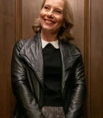 Jan Only Murders in the Building Black Leather Jacket