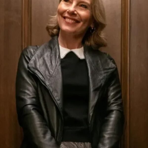 Jan Only Murders in the Building Black Leather Jacket