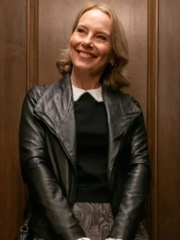 Jan Only Murders in the Building Black Leather Jacket