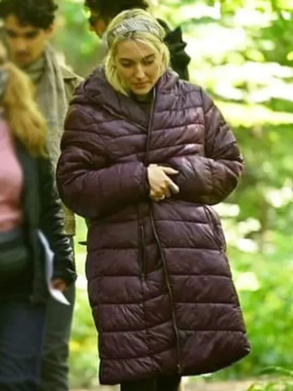 Jasmina Parent Montréal Girls Maroon Puffer Coat
