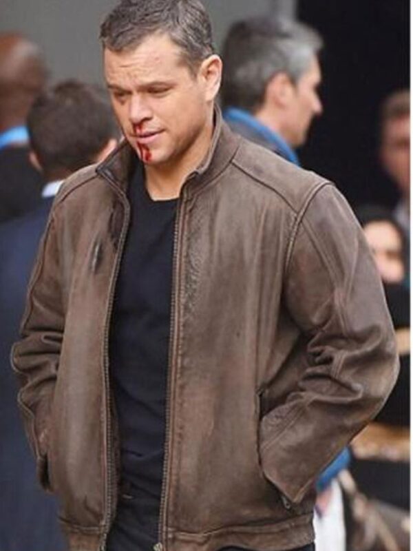 Jason Bourne Matt Damon Distressed Jacket