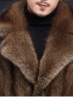 Jaxon Genuine Mink Fur Brown Coat