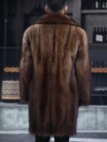 Jaxon Genuine Mink Fur Brown Coat