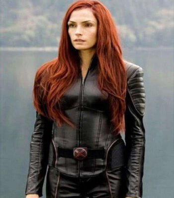 Jean Grey X-Men Black Leather Jacket