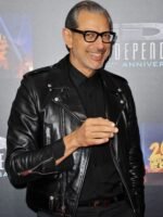 Jeff Goldblum Jurassic World Dominion Black Biker Jacket