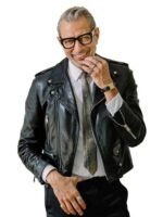 Jeff Goldblum Jurassic World Dominion Black Biker Jacket