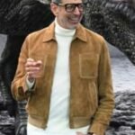 Jeff Goldblum Jurassic World Dominion Brown Suede Jacket