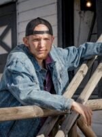 Jefferson White Yellowstone Blue Denim Trucker Jacket