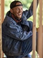 Jefferson White Yellowstone Blue Denim Trucker Jacket