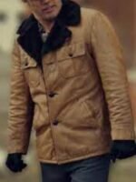 Jeffrey Fargo Dodd Gerhardt Black Fur Collar Leather Jacket