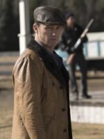 Jeffrey Fargo Dodd Gerhardt Black Fur Collar Leather Jacket