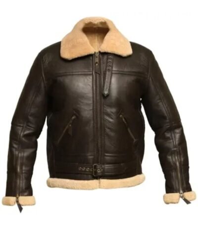 Jenking B3 Bomber Heavy Shearling Leather Jacket