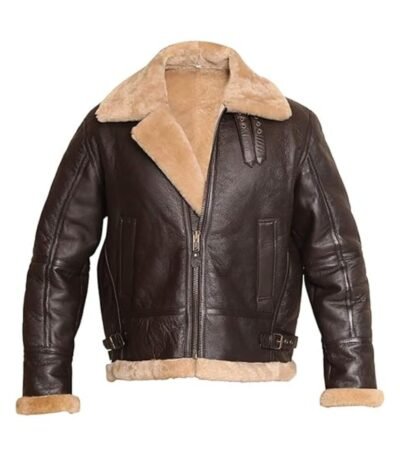 Jenking B3 Bomber Heavy Shearling Leather Jacket