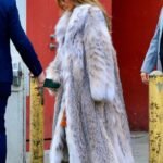 Jennifer Lopez Long Fur Coat