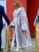 Jennifer Lopez Long Fur Coat