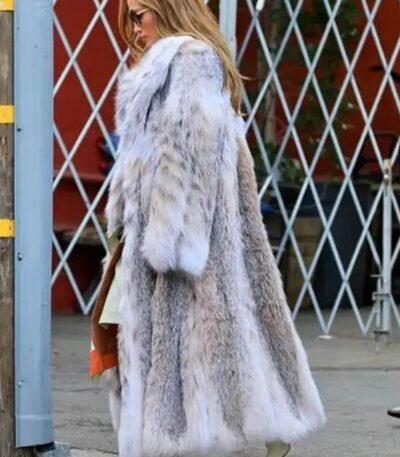 Jennifer Lopez Long Fur Coat