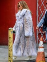 Jennifer Lopez Long Fur Coat