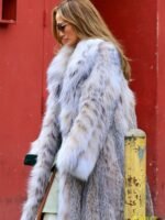 Jennifer Lopez Long Fur Coat