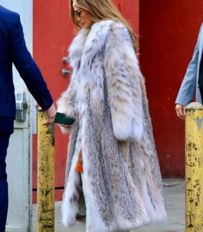 Jennifer Lopez Long Fur Coat