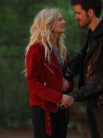 Jennifer Morrison Once Upon A Time Red Suede Jacket
