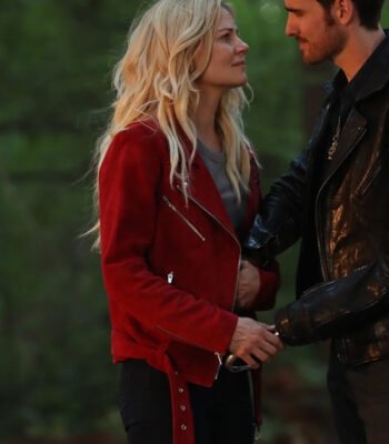 Jennifer Morrison Once Upon A Time Red Suede Jacket