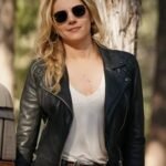 Jenny Hoyt Quilted Black Leather Jacket