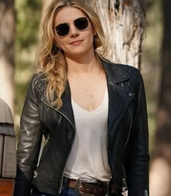 Jenny Hoyt Quilted Black Leather Jacket