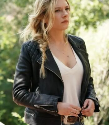 Jenny Hoyt Quilted Black Leather Jacket