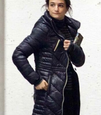 Jenny Slate Venom Dr. Dora Skirth Black Coat