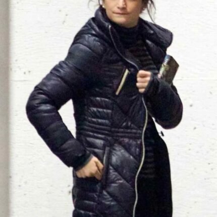 Jenny Slate Venom Dr. Dora Skirth Black Coat