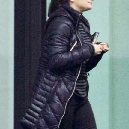 Jenny Slate Venom Dr. Dora Skirth Black Coat