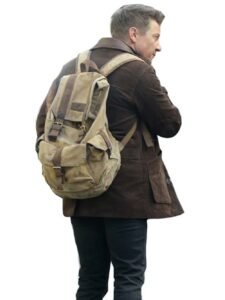 Jeremy Renner Hawkeye Leather Brown Jacket