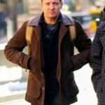 Jeremy Renner Hawkeye Leather Brown Jacket